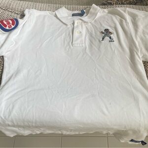 Chicago Cubs Ralph Lauren Polo Bear Shirt YOUTH L (14-16) White